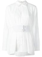 Mm6 Maison Margiela Oversized Shirt, Women's, Size: 44, White, Cotton