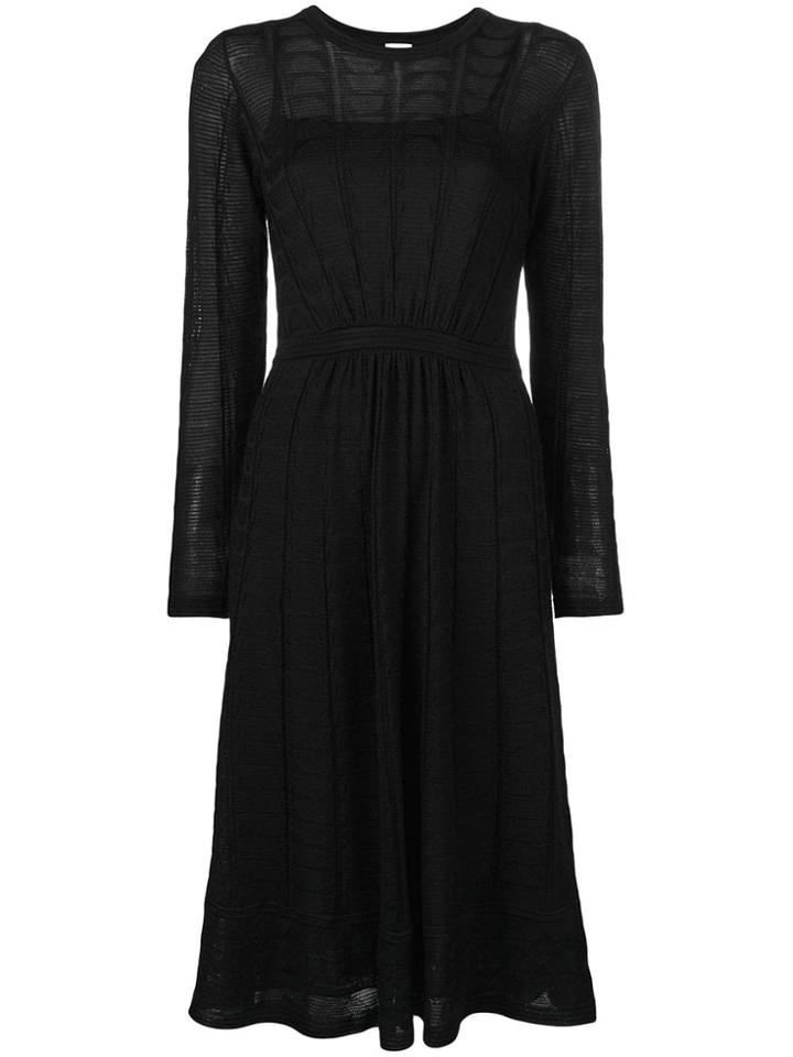 M Missoni Knitted Midi Dress - Black