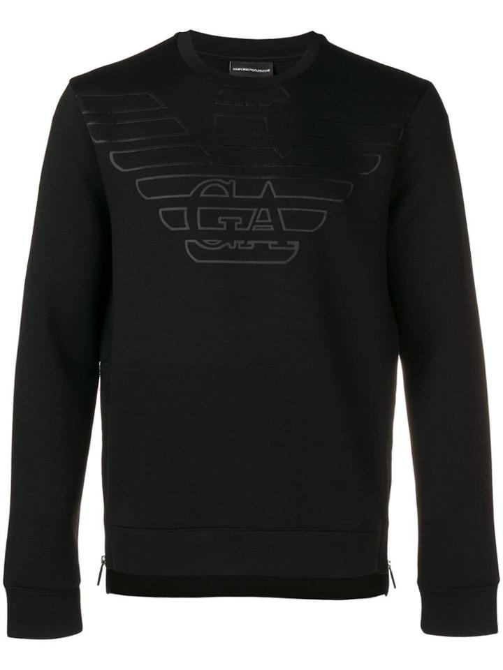Emporio Armani Logo Patch Sweatshirt - Black
