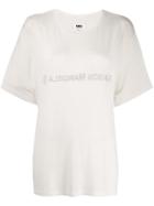 Mm6 Maison Margiela Inside Out Logo T-shirt - White