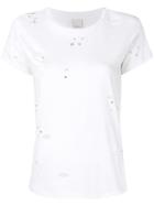Pinko Imbarbarire Distressed T-shirt - White