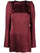 Ann Demeulemeester Puffed Shoulder Dress - Red