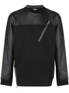 Just Cavalli Zip Detail Sweatshirt - Black