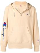 Champion Sleeve-logo Hoodie - Neutrals