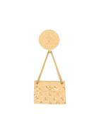 Chanel Vintage Matelassé Bag Brooch - Gold