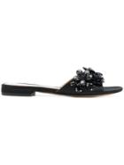 Marc Jacobs Clara Embellished Slides - Black