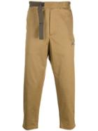 Oamc Half Belt Cropped Trousers - Neutrals