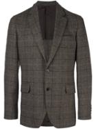 Hackett Plaid Blazer, Men's, Size: 54, Brown, Cupro/wool/goat Suede