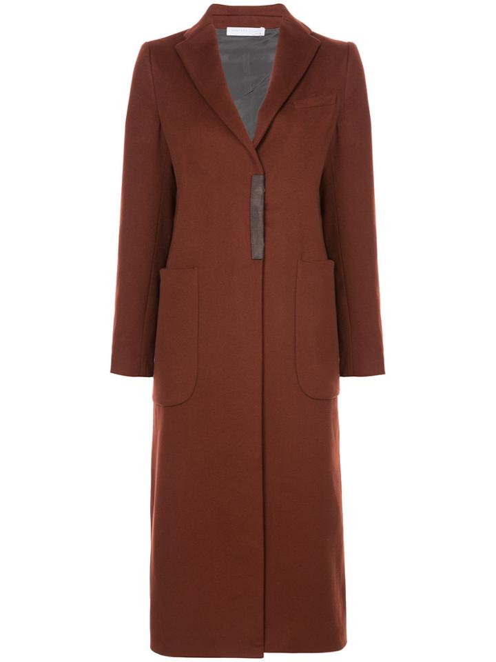 Fabiana Filippi Long Single-breasted Coat - Red