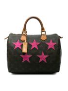 Medium Rare Customised Speedy Keepall With Pink Stars - Brown