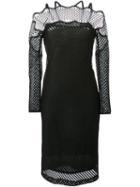 Christopher Esber 'dream Catcher' Long Sleeve Dress, Women's, Size: 10, Black, Polyester