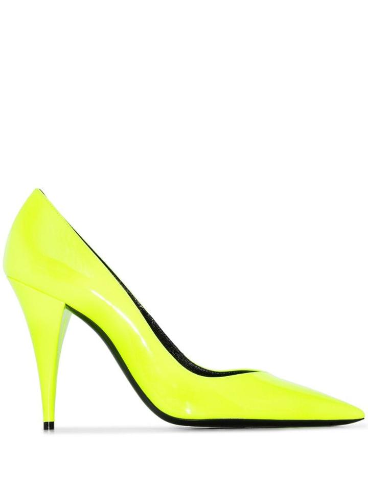 Saint Laurent Kiki 100 Pumps - Green