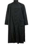 By Walid High Neck Loose-fit Coat - Black