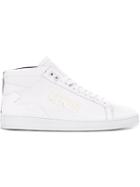 Kenzo Tenniz Hi-top Sneakers, Men's, Size: 42, White, Leather/nylon/rubber