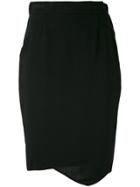 Gianfranco Ferre Vintage Asymmetric 1980 Skirt - Black