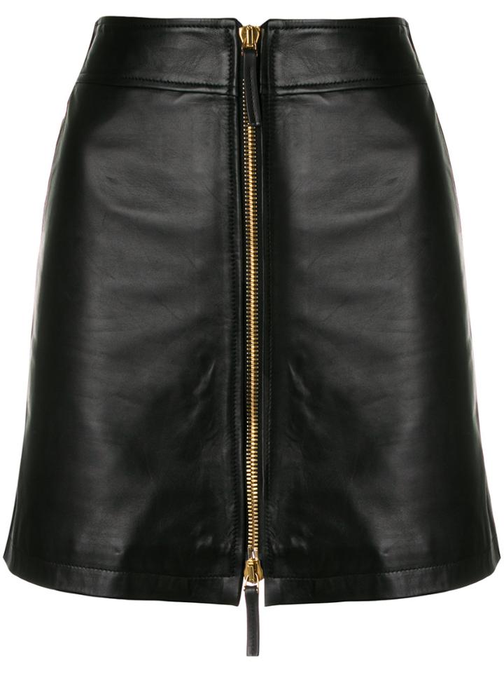 Numerootto Zip Detail Skirt - Black