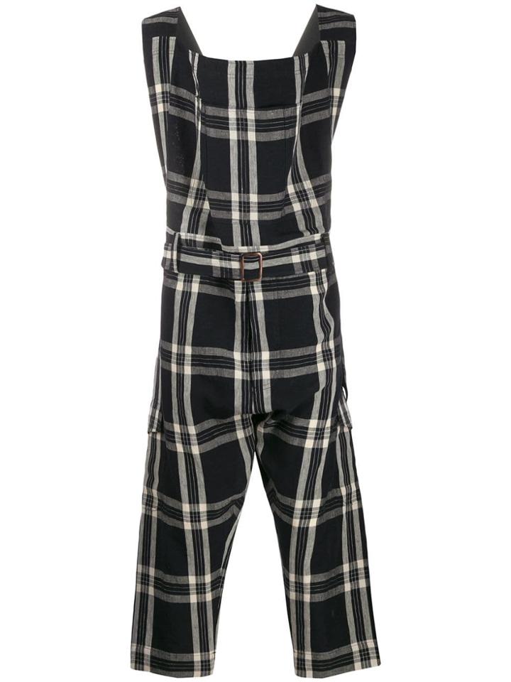Vivienne Westwood Plaid Dungarees - Black