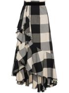 Johanna Ortiz Bosque Del Apache Gingham Skirt - Black