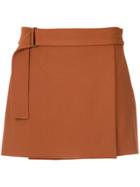 Nk Belted Skirt - Brown