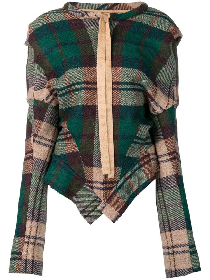 Vivienne Westwood Asymmetric Tartan Jacket - Green