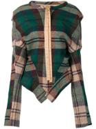 Vivienne Westwood Asymmetric Tartan Jacket - Green