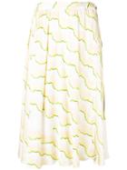 Aalto Prc Printed Midi Skirt - Neutrals