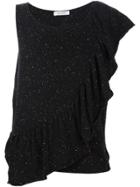 Ryan Roche Asymmetric Sleeve T-shirt - Black