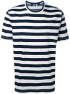 Junya Watanabe Comme Des Garçons Man - Striped T-shirt - Men - Cotton/polyester - S, Blue, Cotton/polyester
