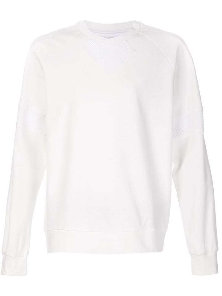 Juun.j Classic Sweatshirt, Men's, Size: 44, White, Cotton/polyester