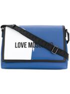 Love Moschino Front Printed Shoulder Bag - Blue