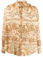 Martine Rose Baroque Print Shirt - Gold
