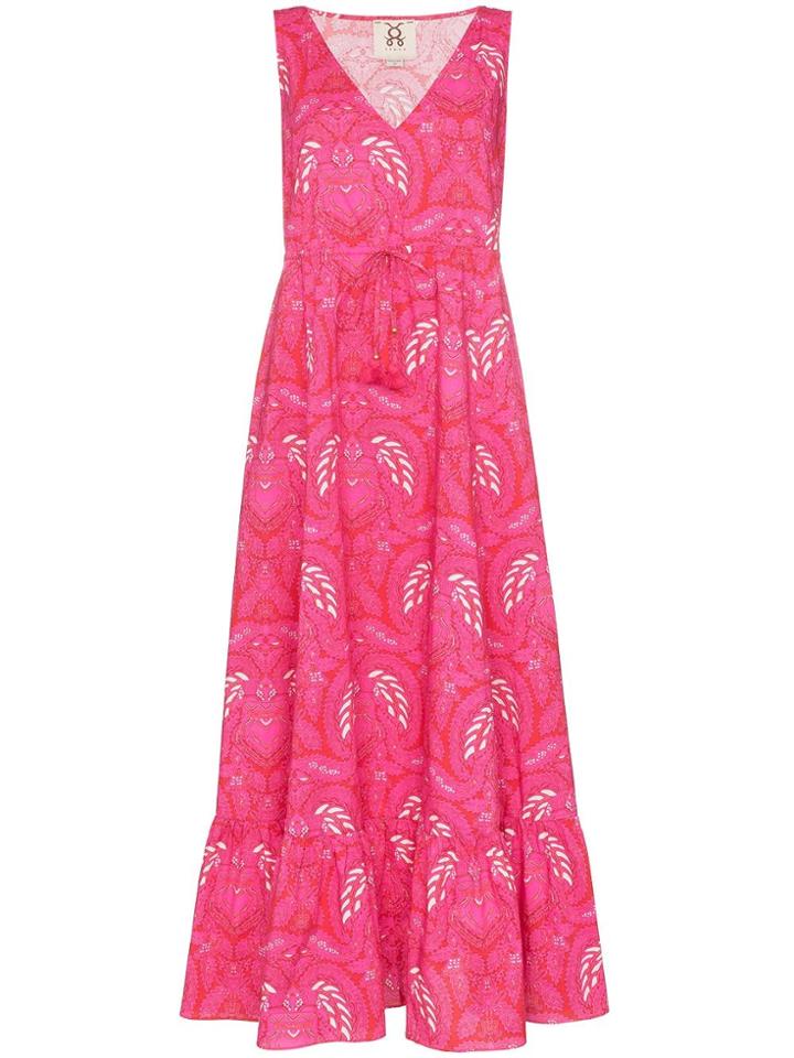 Figue Indira Batik-print Maxi Dress - Pink