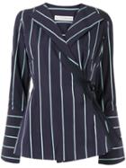 Palmer / Harding Detail Wrap Shirt - Blue