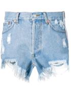 Forte Dei Marmi Couture Logo Band Denim Short - Blue