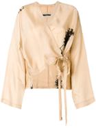 Uma Wang Wrap Blouse - Nude & Neutrals