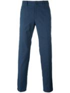 Maison Margiela Straight Trousers, Men's, Size: 50, Blue, Cotton