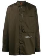 Oamc Zipped Pocket Overshirt - Green