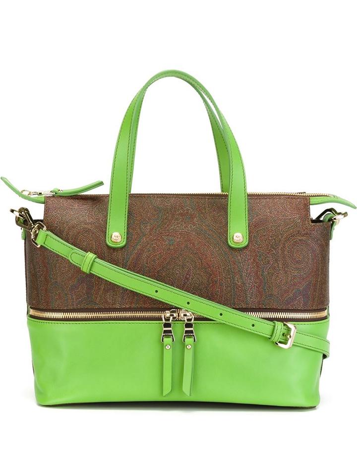 Etro Colour Block Tote Bag