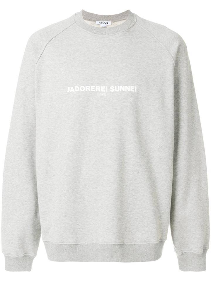Sunnei Printed Sweatshirt - Grey