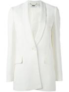 Givenchy Shawl Lapel Tailored Jacket, Women's, Size: 36, White, Viscose/wool