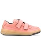 Acne Studios Perey Touch Strap Sneakers - Pink