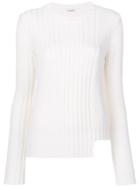 P.a.r.o.s.h. Ribbed Knit Sweater - White