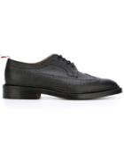Thom Browne Classic Longwing Brogue With Leather Sole - Black