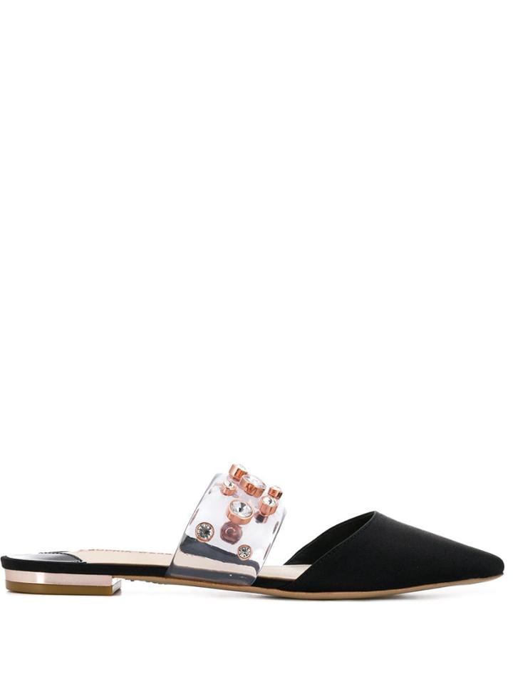 Sophia Webster Dina Pointed Mules - Black