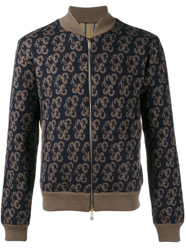 Etro Knitted Paisley Bomber Jacket