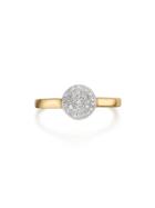 Monica Vinader Fiji Button Diamond Ring - Gold