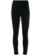 Mm6 Maison Margiela Stretch Legging Trousers - Black
