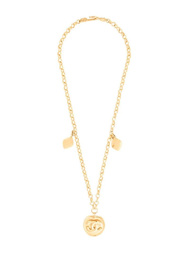Chanel Pre-owned Cc Logo Necklace - Gold