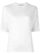 T By Alexander Wang Round Neck T-shirt, Women's, Size: Small, White, Viscose