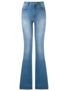 Tufi Duek Flared Jeans, Women's, Size: 36, Blue, Cotton/polyester/spandex/elastane